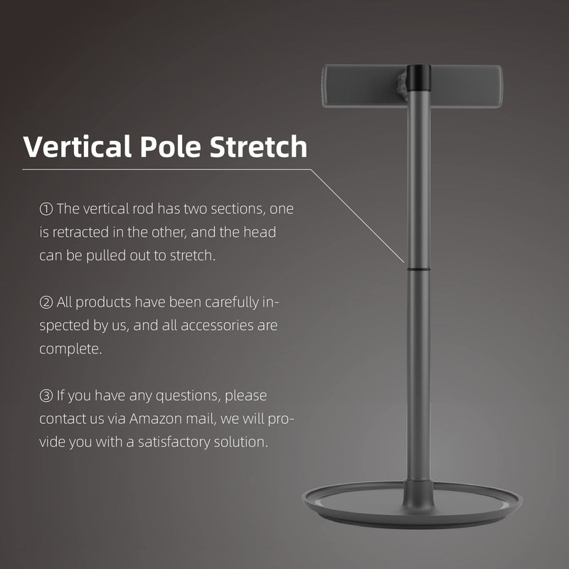 [Australia - AusPower] - Unlimited Vision Cell Phone Stand,Adjustable Height, Phone Holder For Desk, Pad Stand Support All Phones And Screens From 2 inch-15.6 inch,(iPhone, Android,iPad,Switch,etc.), Stable base,Can Be Stored 