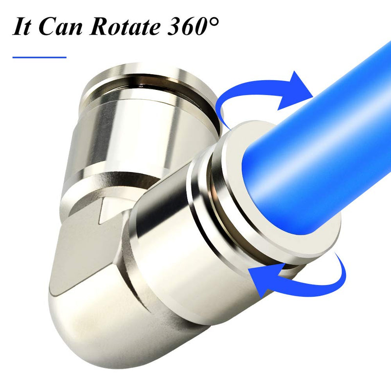 [Australia - AusPower] - TAILONZ PNEUMATIC Stainless Steel 1/4 inch od Push to Connect Fittings Tube Elbow Connect Push Fit Fittings Tube Fittings Push Lock PV-1/4 (Pack of 1) 1/4" OD 