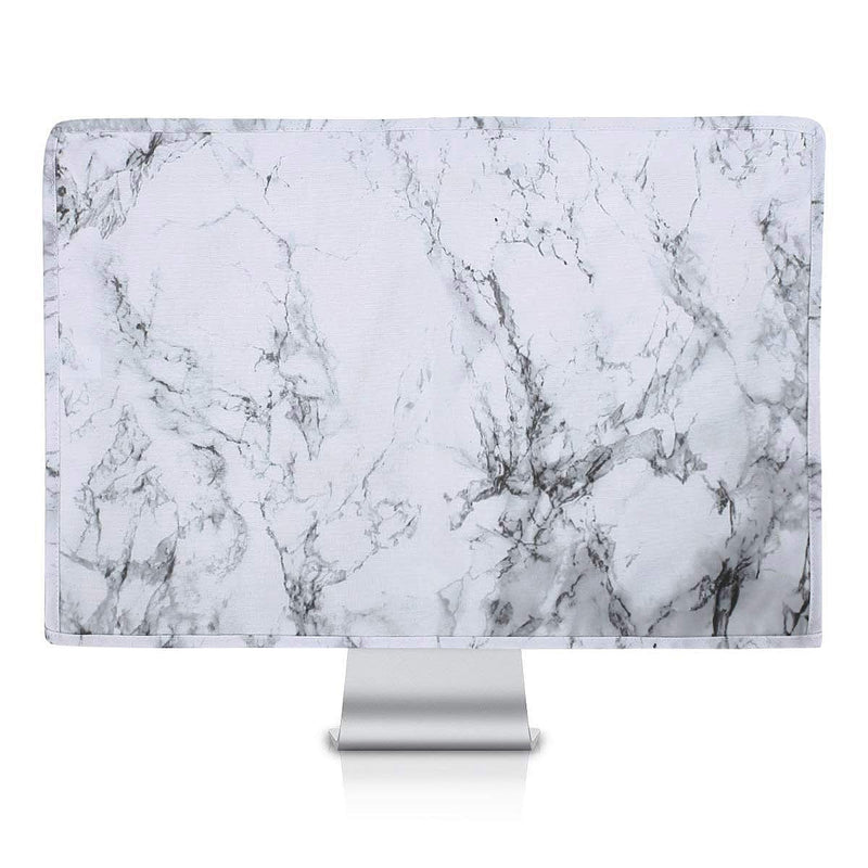 [Australia - AusPower] - MOSISO Monitor Dust Cover 22, 23, 24, 25 inch Anti-Static Dustproof LCD/LED/HD Panel Case Computer Screen Protective Sleeve Compatible with iMac 24 inch, 22-25 inch PC, Desktop and TV, White Marble 