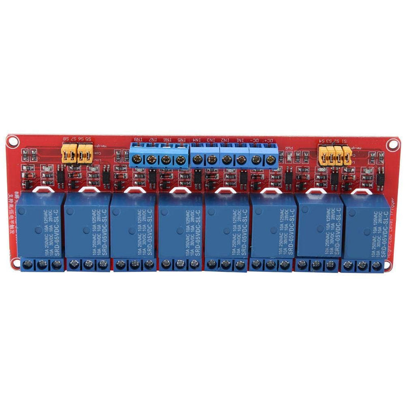[Australia - AusPower] - 5V/12V/24V 8 Channel Optocoupler Relay Module Board with High/Low and Trigger Power Indicator Light(24V) 