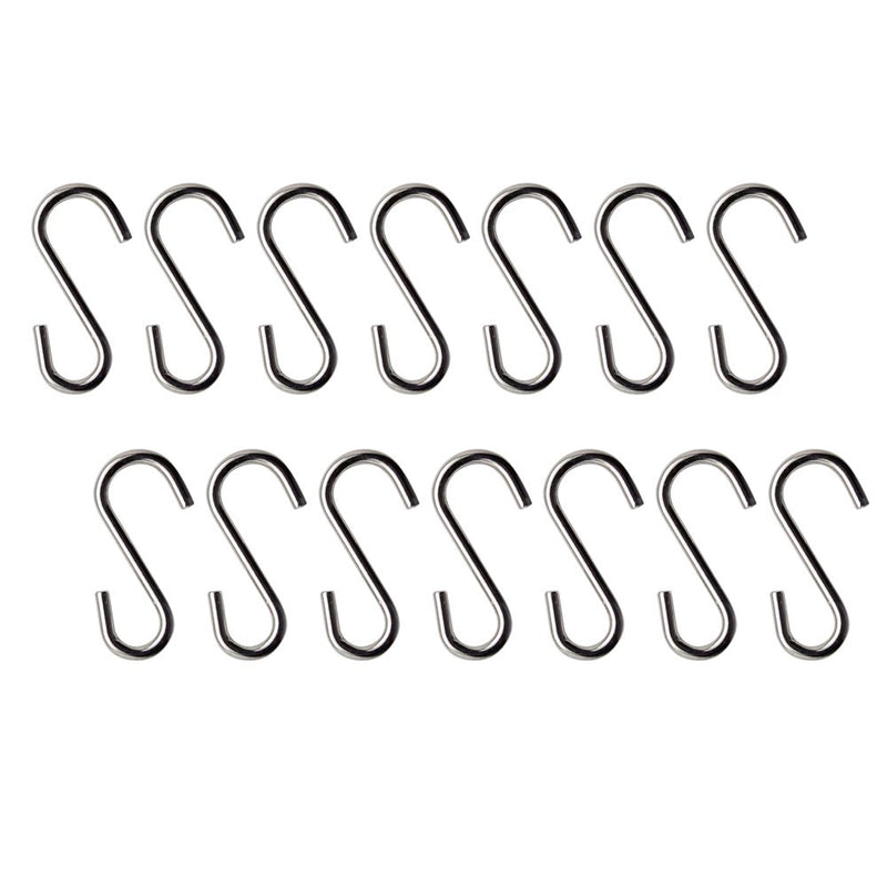 [Australia - AusPower] - Hysagtek 200 Pcs Mini S Hook Connectors S Shaped Hanging Hooks Wire Hook for DIY Crafts, Jewelry,Key Chain and Pet Name Tag,14mm/0.55 Inch Long 