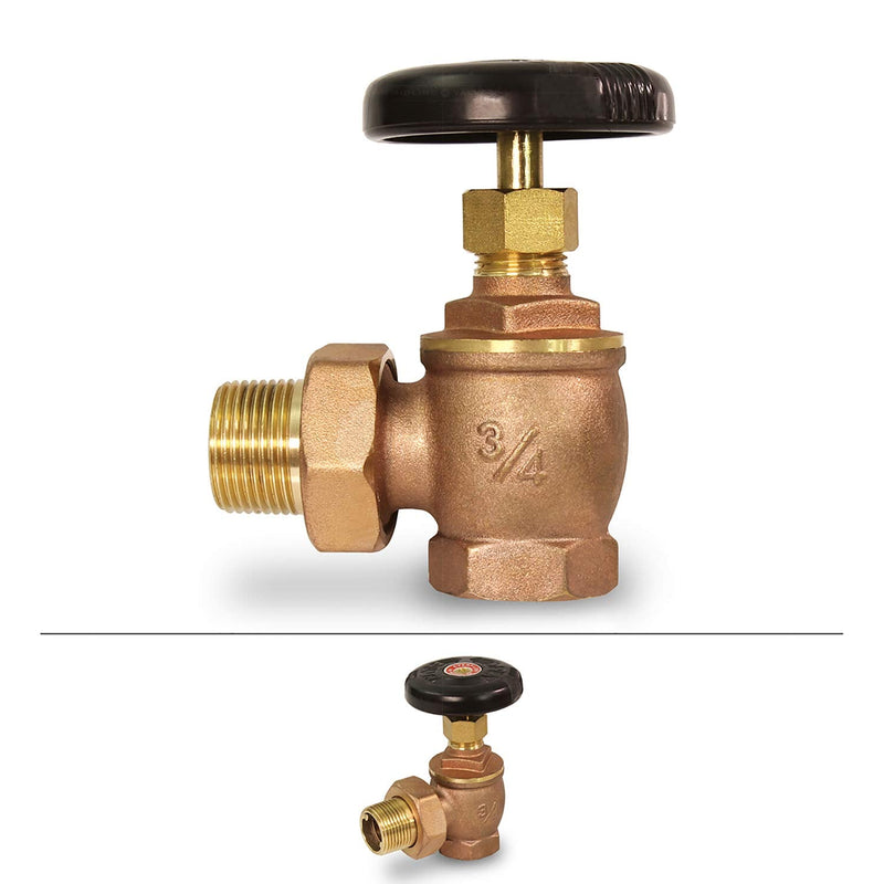 [Australia - AusPower] - Midline Valve 6I564 Steam Radiator Valve; Air Vent Temperature Control; 3/4 in. FIP x Male Union; Brass, 0.75 inch 