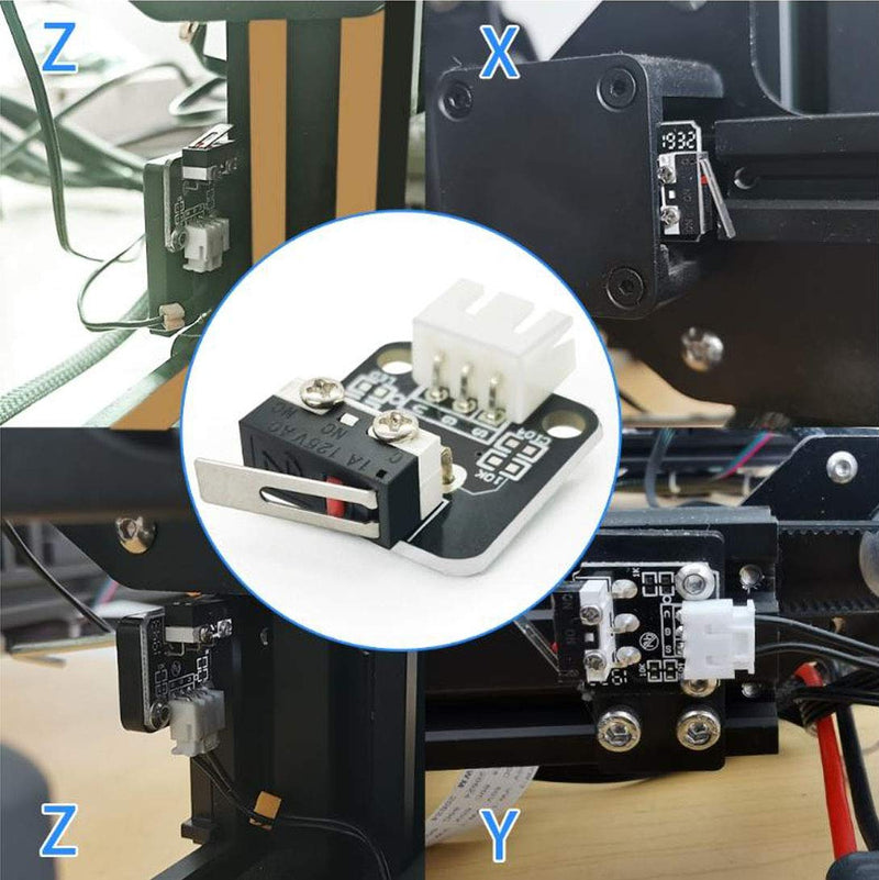[Australia - AusPower] - CHENBO 5pcs 3Pin End Stop Limit Switch Mechanical Endstop Switch Module for 3D Printer CR 10 Ender3 No Cable 