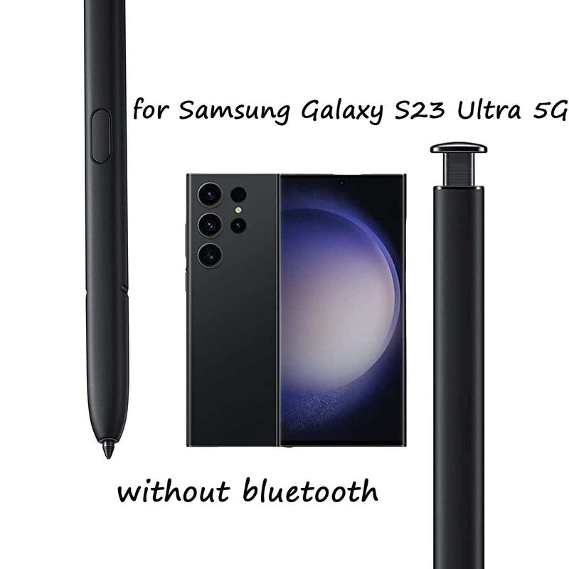 [Australia - AusPower] - 2 Pack for Galaxy S23 Ultra Pen Replacement for Samsung Galaxy S23 Ultra 5G, S23 Ultra S Pen Galaxy S23 Ultra Stylus S Pen Replacement, Without Bluetooth Function(Phantom Black) 