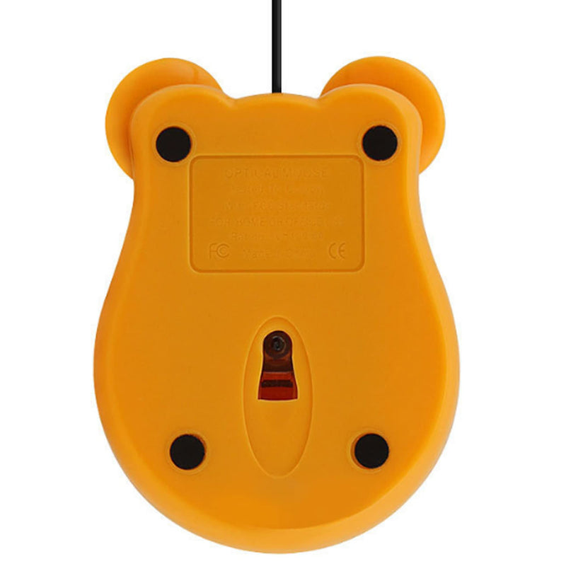 [Australia - AusPower] - Cute Animal Tiger Shape USB Wired Corded Mouse Optical Mice for Notebook PC Laptop Computer 1600DPI 3 Buttons with 3.2 Feet Cord for Computer Laptop School Kids Children Gift(Orange) 