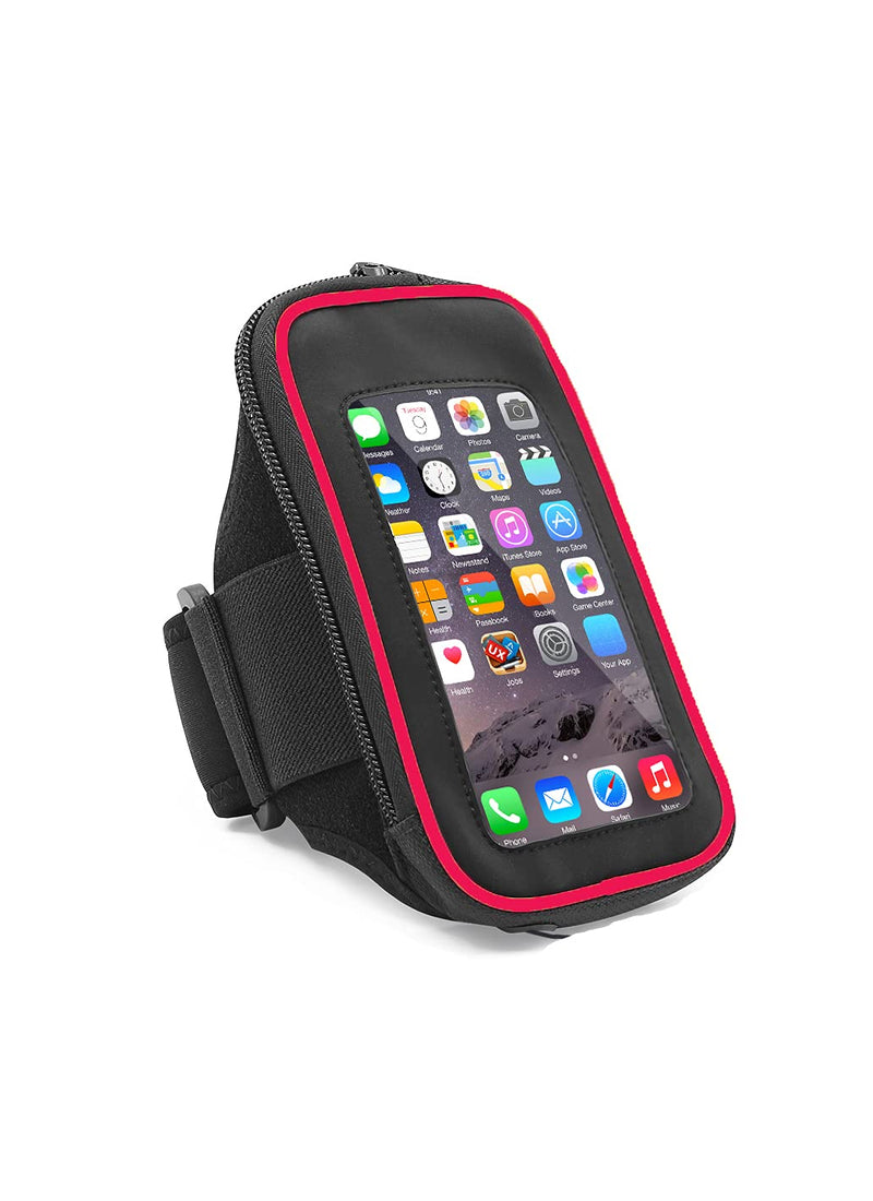 [Australia - AusPower] - KLED Sports Phone Armband Sleeve case Cover for Running, Walking, Hiking, and Biking, Mobile Phones RED for Galaxy S20 S10 S9 Plus, iPhone 12 Pro 11 Pro Max X XR XS 8 7 6 6s Plus Kowez 