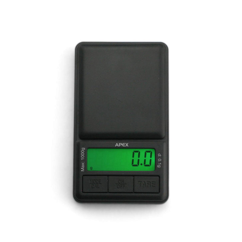 [Australia - AusPower] - Truweigh APEX Digital Mini Scale - (1000g x 0.1g - Black) - Digital Travel Scale - Mini Digital Scale - Small Pocket Size Scale - Traveling Scales Digital Weight - Travel Digital Kitchen Scale 