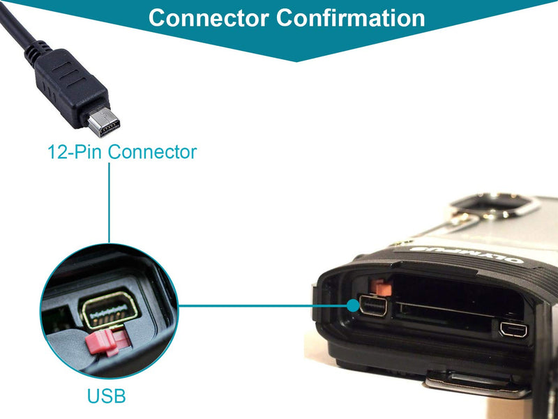[Australia - AusPower] - MaxLLTo USB PC Data + Battery Power Charging Cable/Cord/Lead for Olympus Camera CB-USB8 