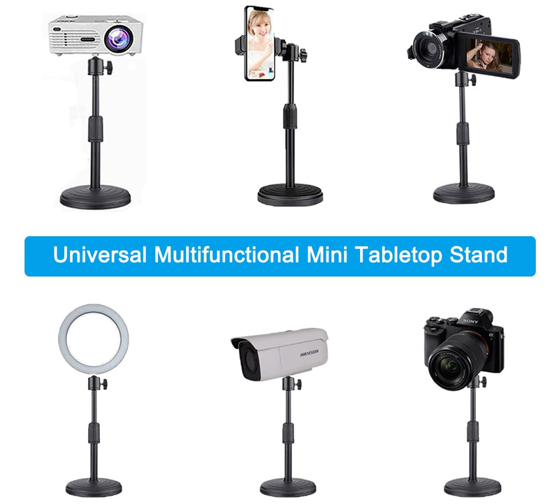 [Australia - AusPower] - Mini Projector Stand Projector Mount Angle Adjustable Length 7.9-11 in/20-28 cm Projector Floor Stand Loading 5.5lbs/2.5kg Tabletop Stand Holder for Projector Camera Cell Phone Camcorder Fill Light 7.9-11in 