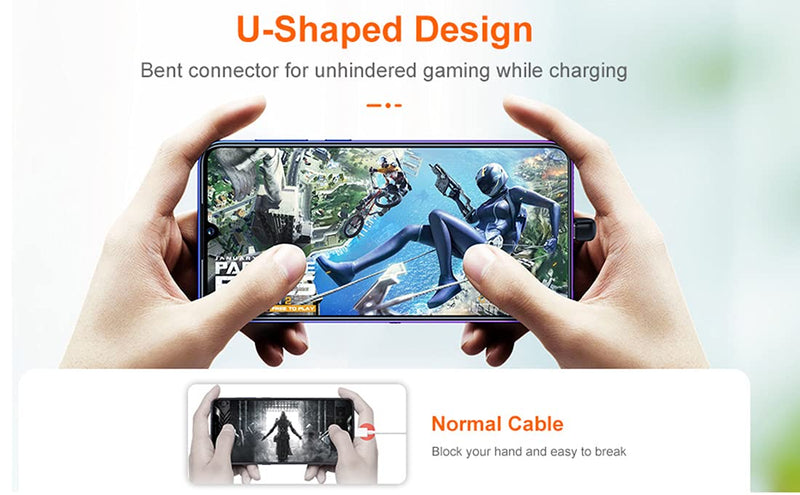 [Australia - AusPower] - Traovien USB C 180 Degree Adapter, (2 Pack) USB Type C U Shape Adapter,180 Degree USB C Male to USB 3.0 A Female Adapter Convertor Extension for Laptop, Tablet, Mobile Phone 