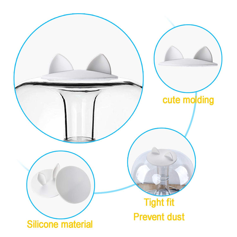 [Australia - AusPower] - SoundSticks III Speaker Anti-dust Cover - Silicone Lip for Harman Kardon Soundsticks II, III and Aura Studio 1, 2 Bluetooth Transparent Speaker System (Cat White) 