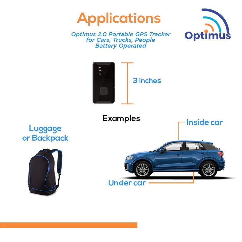 [Australia - AusPower] - GPS Tracker - Optimus 2.0 4G LTE Bundle with Waterproof Twin Magnet Case 