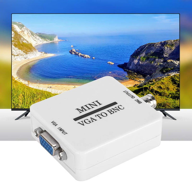 [Australia - AusPower] - VGA to BNC Converter, Mini HD Converter VGA to BNC Adapte 1920 X 1080 Resolution USB Video Converter for HDTV Monitors TVs Computers Home Audio Video Equipment, with USB Cable 