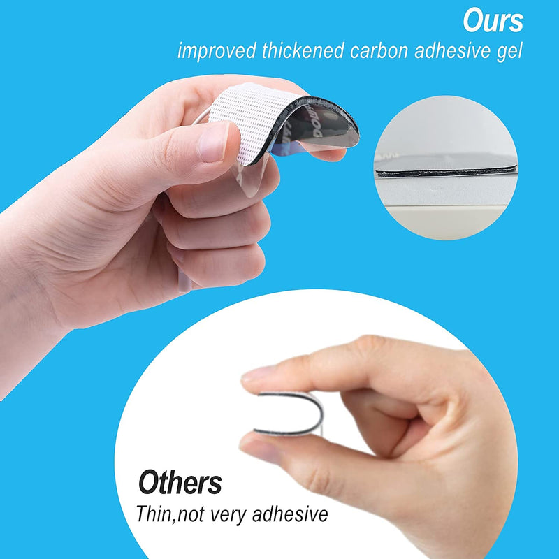 [Australia - AusPower] - TENS Unit Replacement Pads, 24 PCS Premium Thickened Reusable Self-Adhesive Electrode Pads for EMS Muscle Stimulator Massager, 2"x4" - 8 Pcs and 2"x2" - 16 Pcs 
