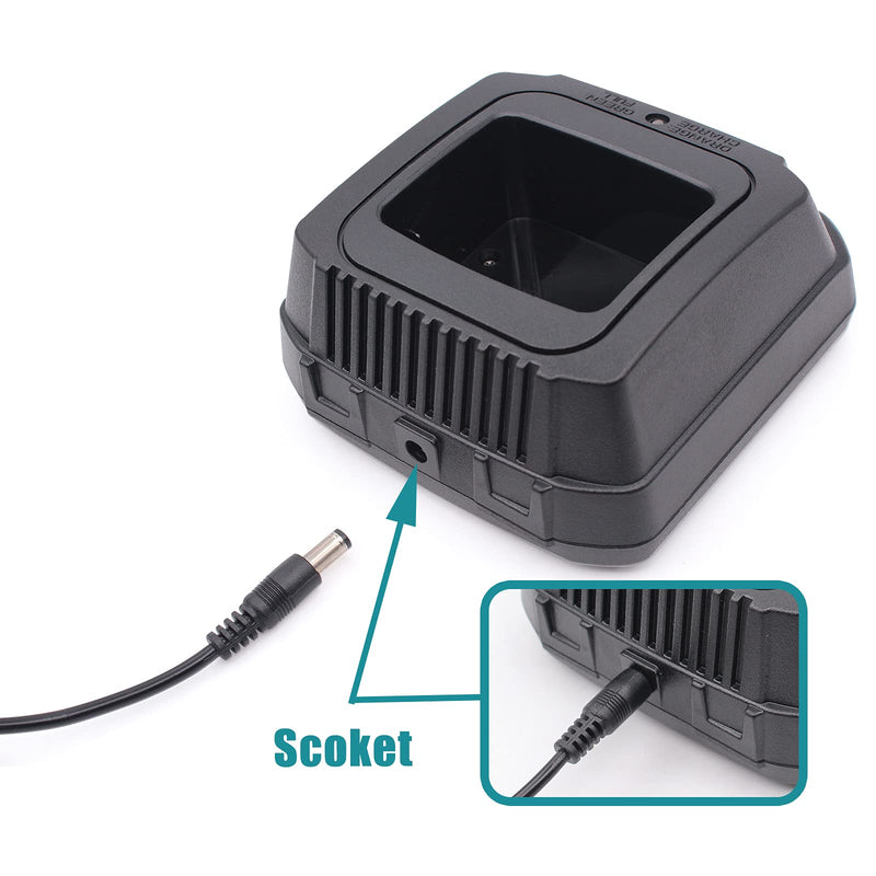 [Australia - AusPower] - Replace NTN9858 NTN8923 NTN7144 Battery Charger with Belt Clip for Motorola XTS2500 XTS3000 XTS5000 MT2000 MTS2000 HT1000 GP900 GP1200 PR1500 Radio ( NO-IMPRES) 