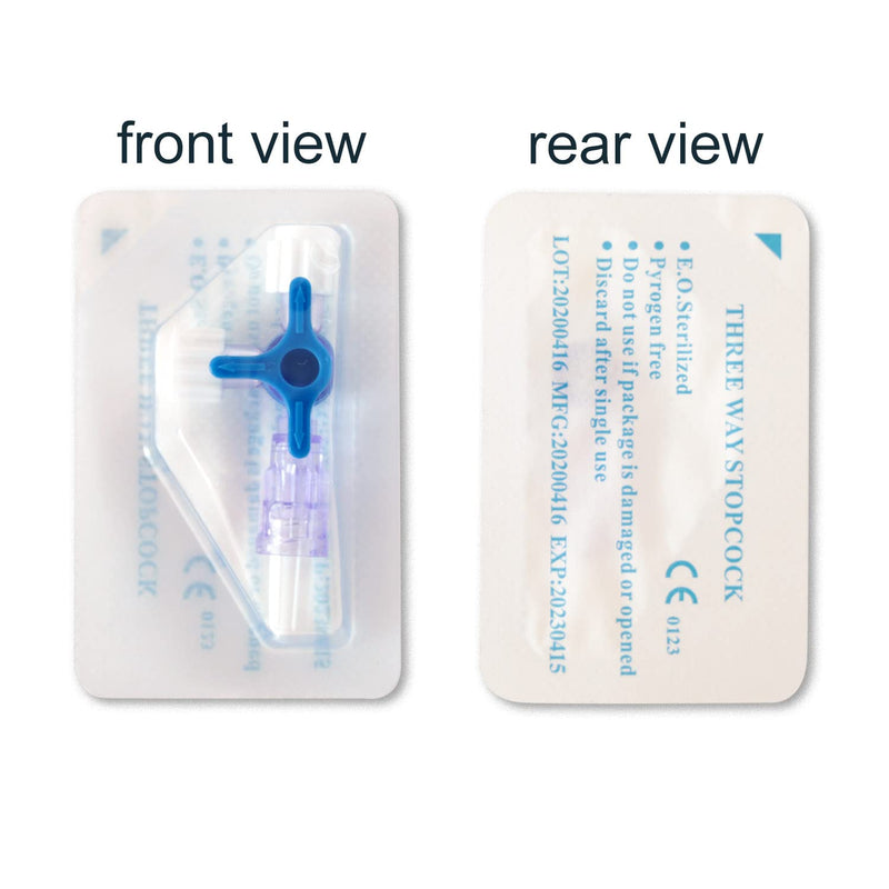 [Australia - AusPower] - Zocakee Luer Stopcocks 3-Way,Luer Connections,Sterile Individual Package,10Pcs 