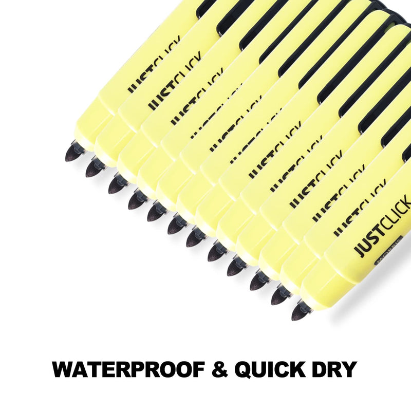 [Australia - AusPower] - Carrotez Permanent One-Click Retractable Low-odor Markers for Office, School, Home - 12 pcs 