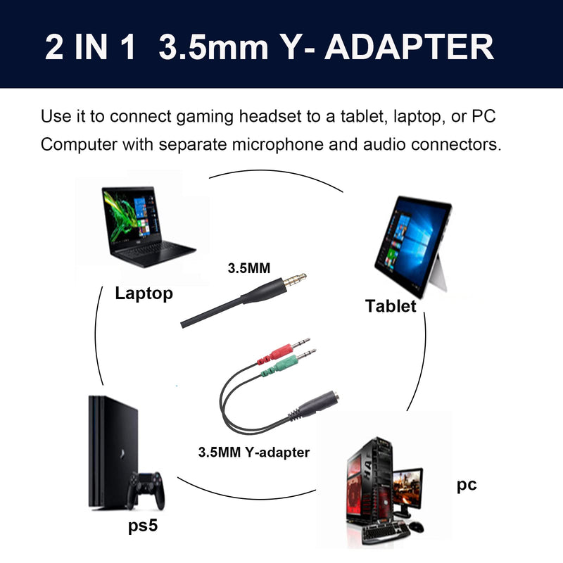[Australia - AusPower] - Replacement for Bose QC35ii QC35 Cable,Boom Microphone Gaming Cable with Mute Switch Compatible with Bose QuietComfort 35 II QuietComfort 35 Headphones for PC,Laptop, PS4 PS5 Xbox One Controller 