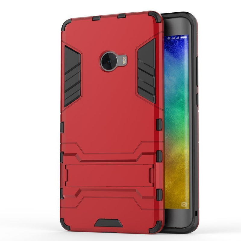 [Australia - AusPower] - Case for Xiaomi Mi Note 2 (5.7 inch) 2 in 1 Shockproof with Kickstand Feature Hybrid Dual Layer Armor Defender Protective Cover (Red) Red 