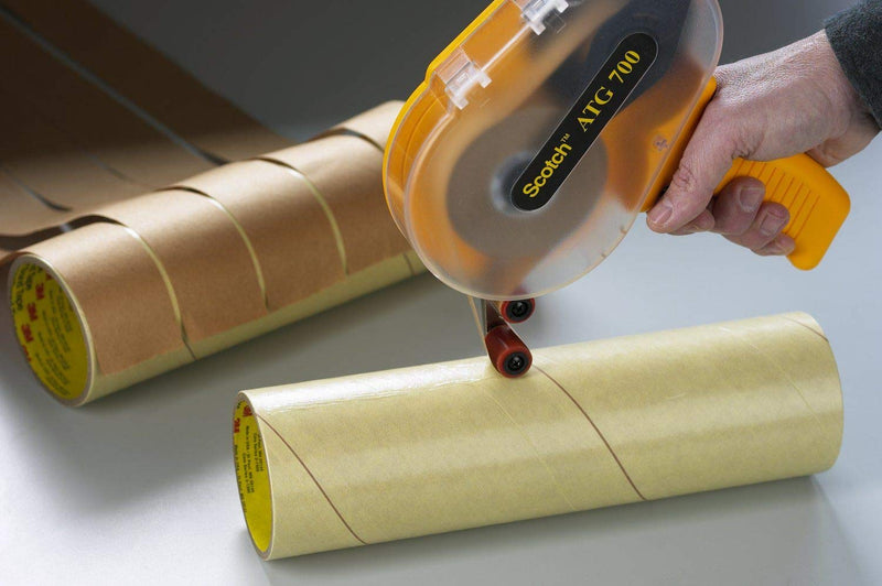 [Australia - AusPower] - 3M Scotch ATG 700 Adhesive Applicator, 1/2 in and 3/4 in wide rolls, Yellow 