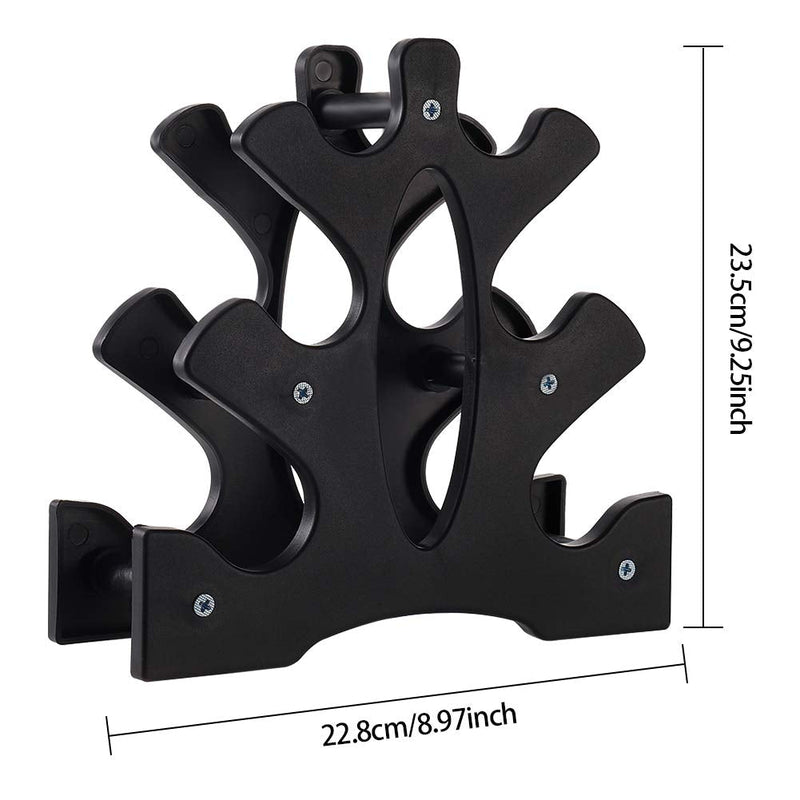 [Australia - AusPower] - AUXSOUL 1 Pack Dumbbell Rack Stand, 3 Tier Dumbbells Weights Handle Stand Hand Weight Tower Stand, Dumbbell Bracket Free Weight Stand for Home Gym Organization, Holds 30 Pounds(Weights Not Included) 