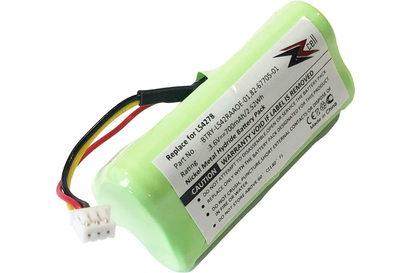 [Australia - AusPower] - 2-Pack ZZcell (TM) Bar Code Scanner Battery For Motorola Symbol LS4278 / BTRY-LS42RAAOE-01 