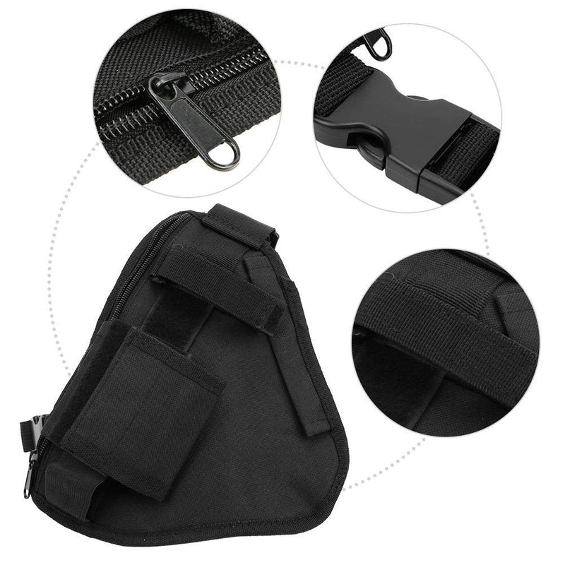 [Australia - AusPower] - Radio Holster, Walkie Talkie Holster Universal Hands-Free Front Pack Pouch Radio Holster with Nylon Strap for Two Way Radio Walkie Talkie 