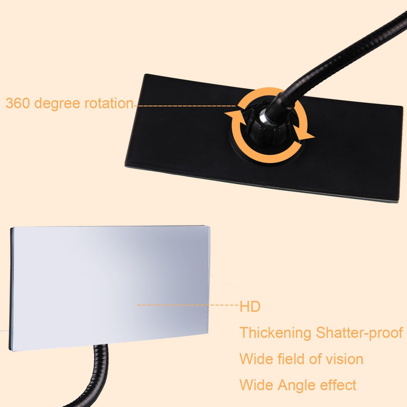 [Australia - AusPower] - Gosear Security Convex Mirror,Computer Rearview HD Mirror,Clip On Cubicle Mirror for Personal Safety and Security Desk Rear View Monitors or Anywhere (6.69"*2.95"Rectangle) Square 