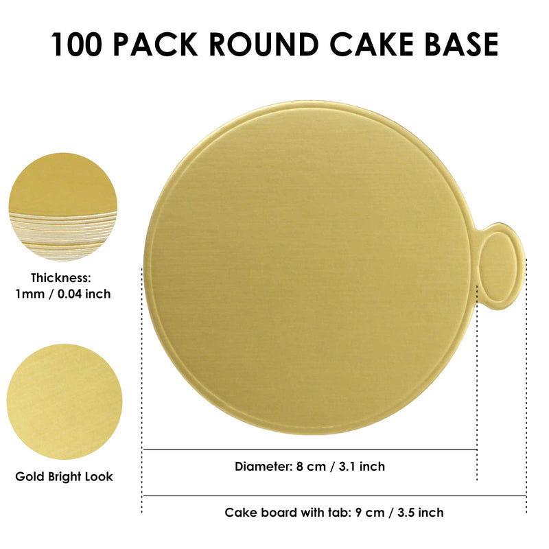 [Australia - AusPower] - Cake Boards Rounds, Cake Base, Circle Cardboard, Round Cake Boards Perfect for Cake Decorating 