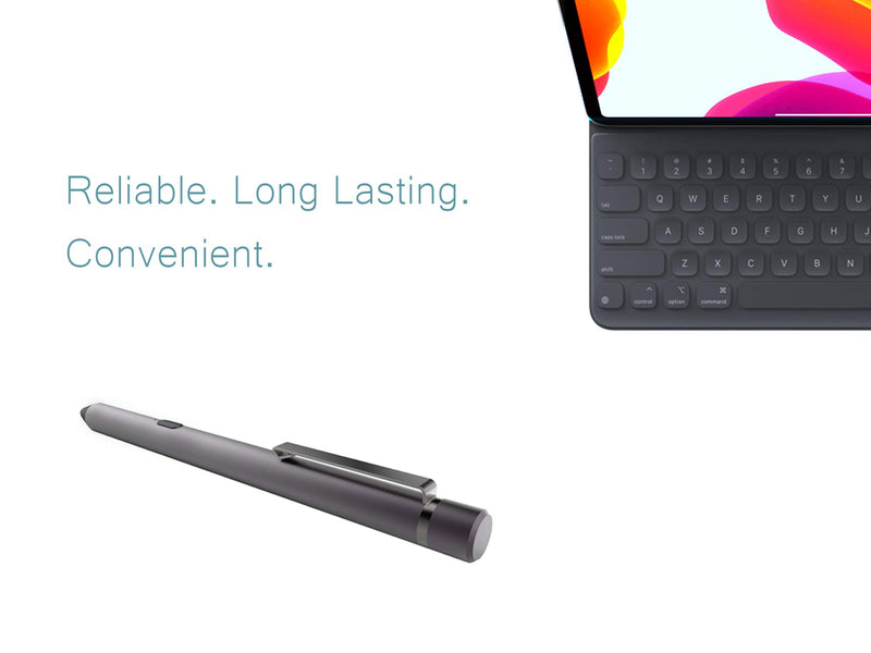 [Australia - AusPower] - Active Stylus Pen for Apple Ipad, Digital Pencil iPad Series Rechargeable Pencil Touchscreen Precise Fine Tip for iPad 5 & 6, iPad Air 2 & 3, iPad Mini 4 & 5, iPad Pro 9.7 / 10.5 / 11 (Dark Gray) 