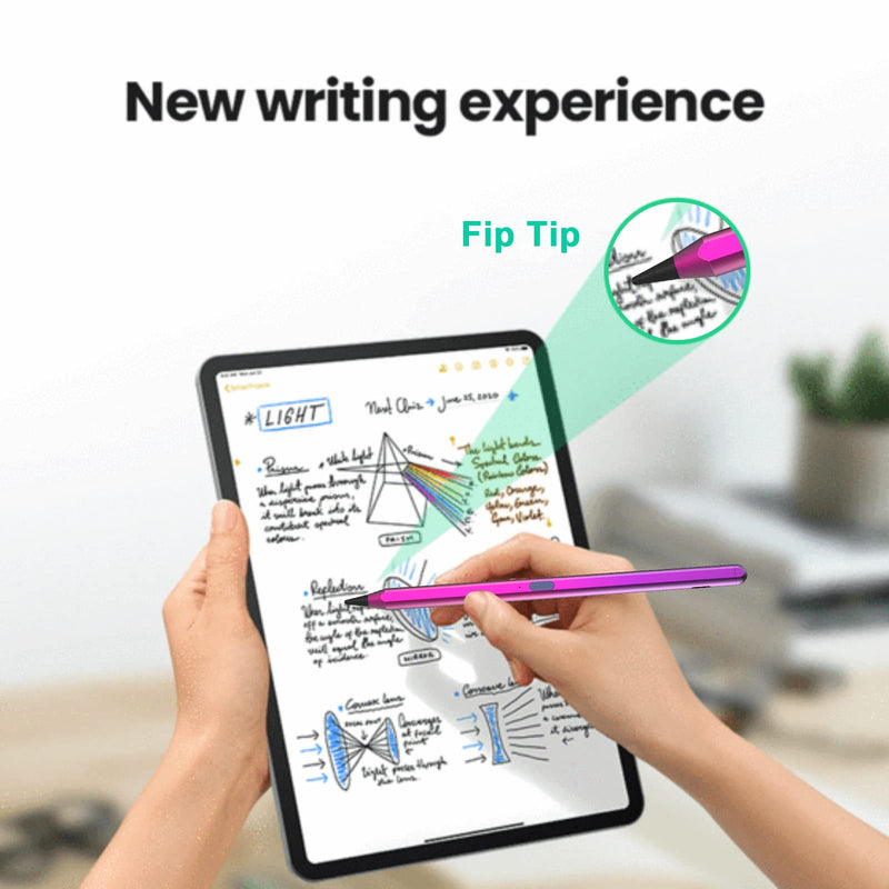 [Australia - AusPower] - Stylus Pencil for iPad 9th & 8th Generation, Active Pen with Palm Rejection Compatible with (2018-2022) Apple iPad 9th 8th 7th Gen/iPad Pro 11 & 12.9 inches/iPad Air 5th Gen/iPad Mini 6th Gen Purple 