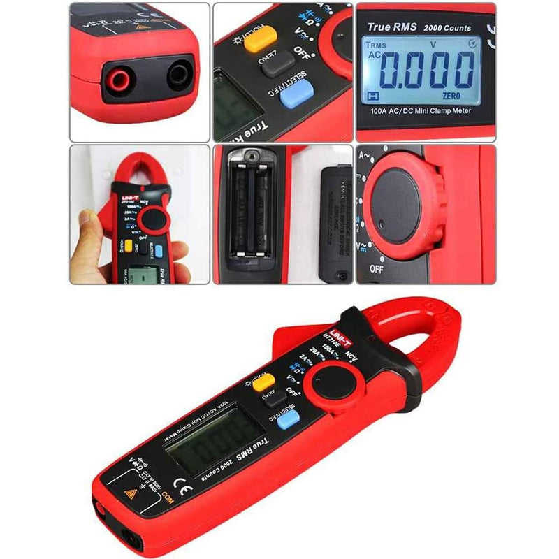 [Australia - AusPower] - YIRU UNI-T UT210 Series True RMS Digital Clamp Meter AC/DC Voltage Tester with ohm, Capacitance Measurement Small 