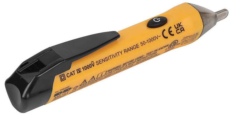 [Australia - AusPower] - Klein Tools NCVT1P Voltage Tester, Non-Contact Voltage Detector Pen, 50V to 1000V AC, Audible and Flashing LED Alarms, Pocket Clip NCVT Pen 