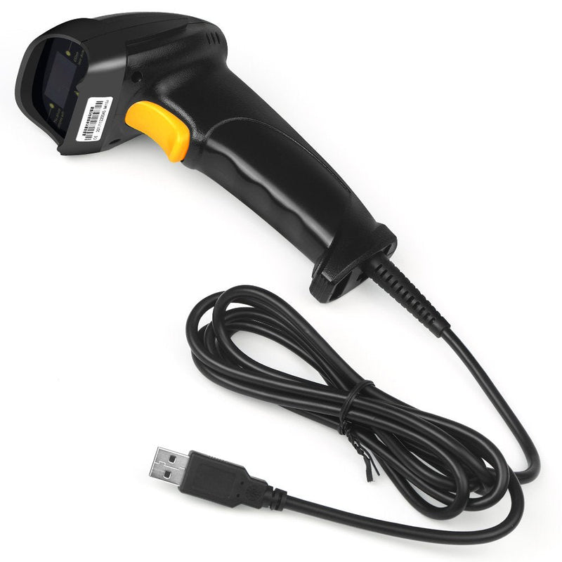 [Australia - AusPower] - Handheld USB Barcode Scanner Wired 1D Bar Code Reader with USB Cable for Supermarket, Convenience Store, Warehouse 