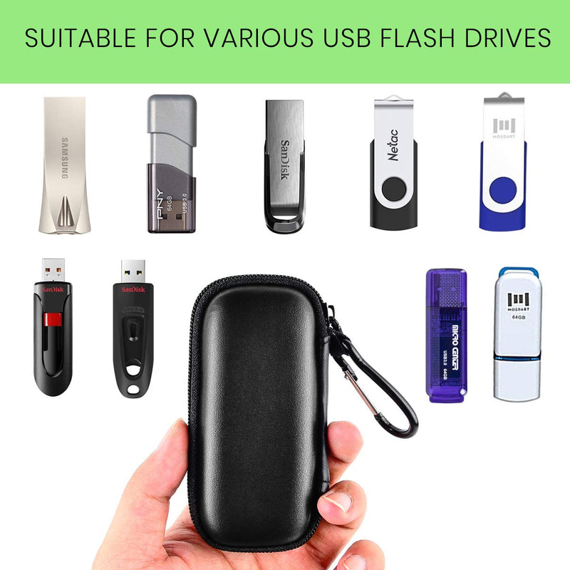 [Australia - AusPower] - USB Flash Drives Case Compatible with SanDisk/ for Samsung/ for PNY USB Drive, Memory Stick Thumb Drive Data Storage Bag, 16/32/ 128GB 2.0 3.0 3.1 Electronic Accessories Organizer Holder Blue 