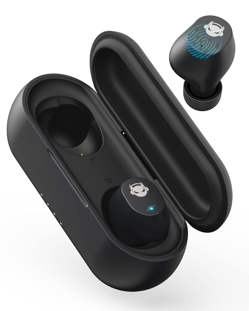 [Australia - AusPower] - True Wireless Earbuds Noise Cancelling With Mic, TWS Stereo Sport Bluetooth Headphones, Portable Charging Case 36 Hrs, Ideal Headset for Business, TV, Sleeping, Computer, iPhone, Android, Xbox One, PC 