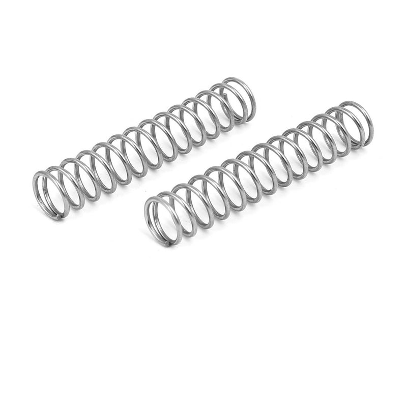 [Australia - AusPower] - uxcell Compression Spring,304 Stainless Steel,10mm OD,1mm Wire Size,50mm Free Length,Silver Tone,20Pcs 