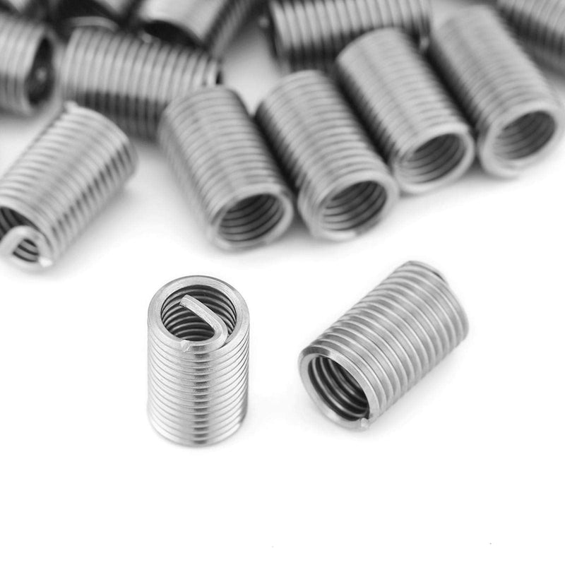 [Australia - AusPower] - 50pcs M6 x 1.0 x 3D Stainless Steel Coiled Wire Helical Screw Thread Inserts Helicoil Wire Thread Inserts, SS304 
