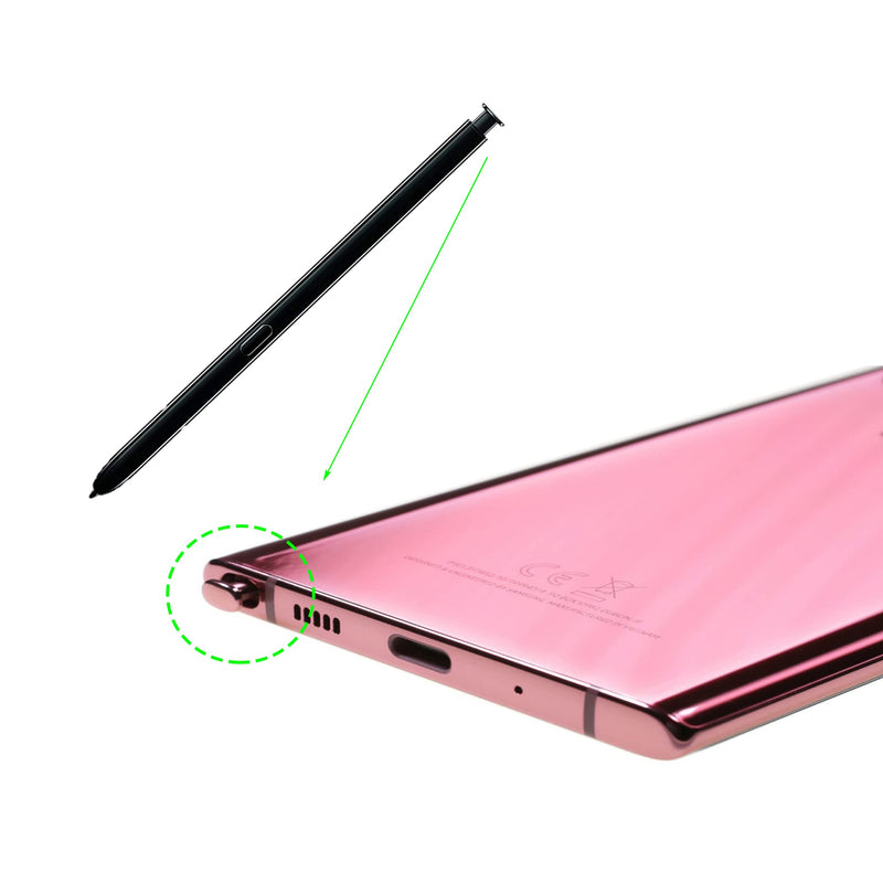 [Australia - AusPower] - Black Note 10 Stylus Replacement Galaxy Note 10 Pen Touch Stylus for Samsung Galaxy Note 10 All Versions Replacement Pen with Tips Replacement 