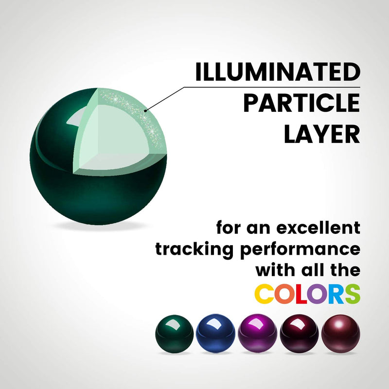 [Australia - AusPower] - Perixx Peripro-303GLG Trackball, 1.34 Inch Replacement Ball for Perimice and M570, Glossy Green 