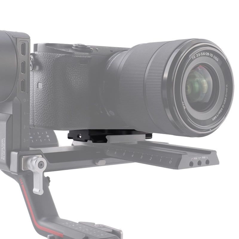 [Australia - AusPower] - FocusFoto Extended Upper Quick Release Baseplate QR Plate for DJI Ronin RS2 RSC2 RS3 Pro Gimbal Stabilizer Arca-Swiss Standard Camera Tripod Ballhead (Extended Version) 