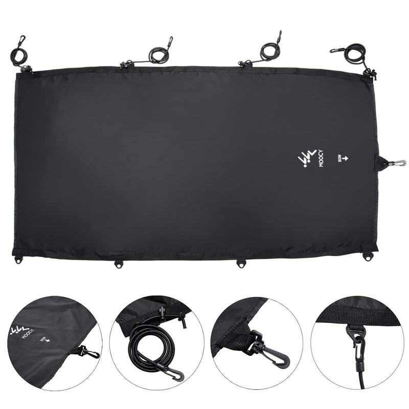 [Australia - AusPower] - MOPHOEXII Universal Waterproof Kayak Cockpit Drape Waterproof Seal Cockpit Cover for Indoor and Outdoor 2 Sizes Optional Black Small（outer cockpit to 51in） 