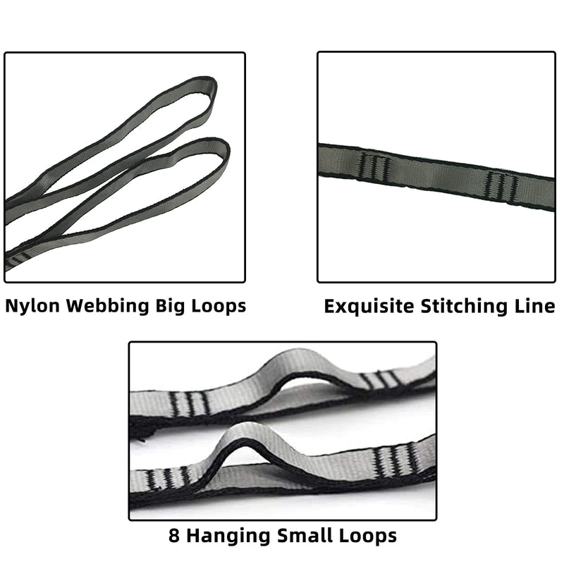 [Australia - AusPower] - PRIOR FITNESS Yoga Hammock Accessory Set Aerial Silk Hardware with Daisy Chain Carabiner for Yoga Swing Pilates 