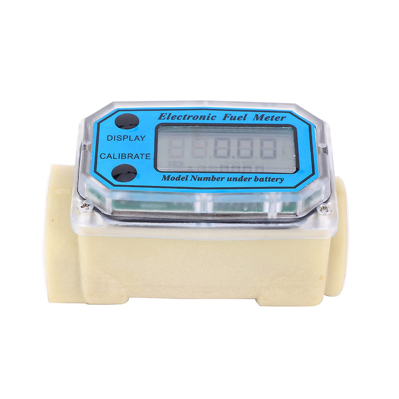 [Australia - AusPower] - Diesel Fuel Meter, Digital Fuel Meter Water Flow Meter Mini Digital Turbine Flowmeter Diesel Fuel Flow Meter 15-120L/min 1" NPT 