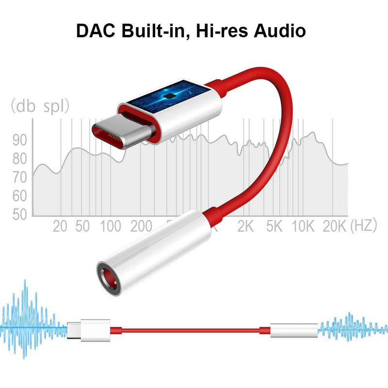 [Australia - AusPower] - TITACUTE USB C to 3.5mm Aux Cable USB C to 3.5mm Female Adapter Type C to 3.5mm Audio Adapter for OnePlus 8T Auxiliary Adapter Noise Cancelling Headphones Jack Converter Adapter for OnePlus 8 7T 9 Pro 