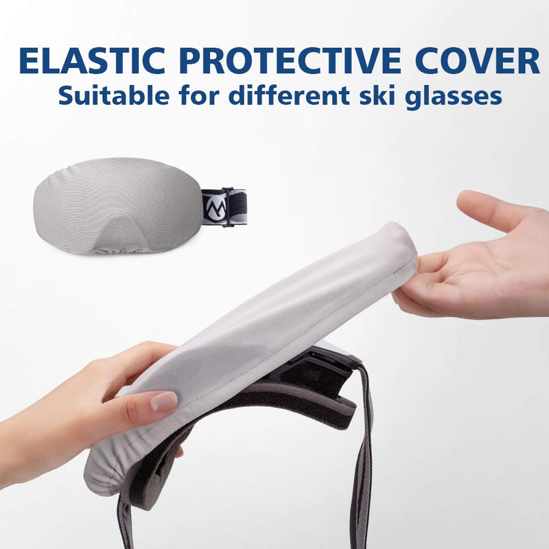 [Australia - AusPower] - Ski Goggles with Cover Snowboard Snow Goggles OTG Anti-Fog for Men Women 