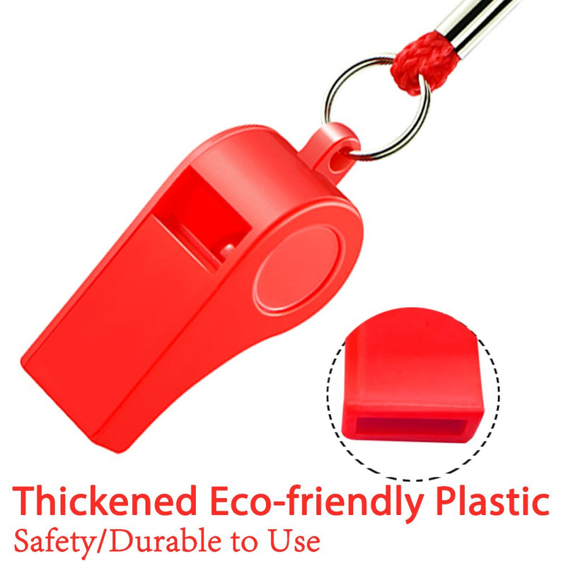 [Australia - AusPower] - Hipat Whistle, 12 Packs Sports Whistles with Lanyard, Loud Crisp Sound Whistle Bulk Ideal for Coaches, Referees, and Officials 