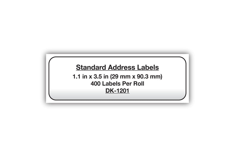 [Australia - AusPower] - Brother Genuine DK1201 Die-Cut Standard Rolled Address Labels for QL Printers, (DK1201) 1 Roll 