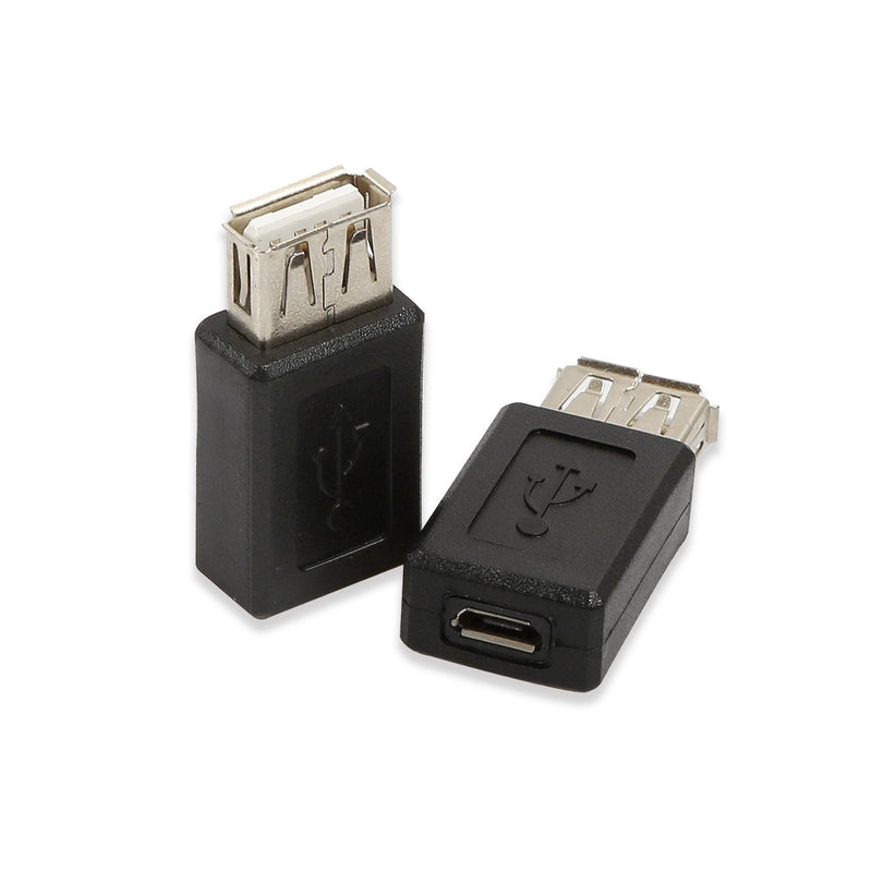 [Australia - AusPower] - Electop 2 Pack USB 2.0 A Female to USB Micro Female Adapter Converter 
