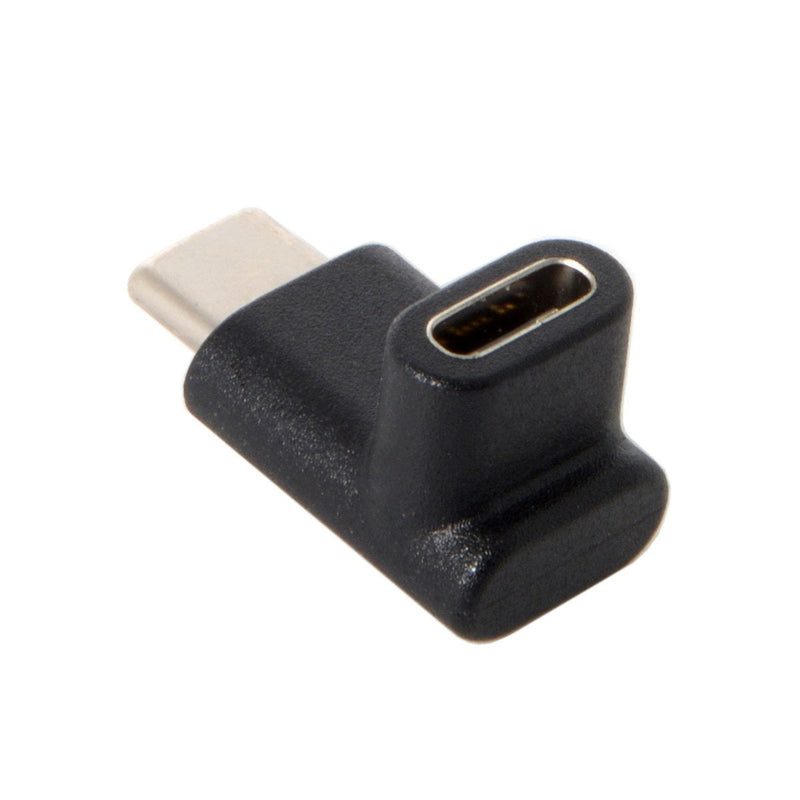 [Australia - AusPower] - Cablecc 90 Degree Up or Down Angled Reversible USB 3.1 Type-C Male to Female Extension Adapter for Laptop & Phone 